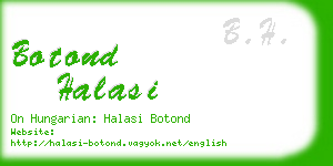 botond halasi business card